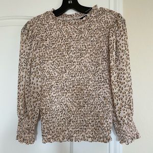Express animal print blouse Xs